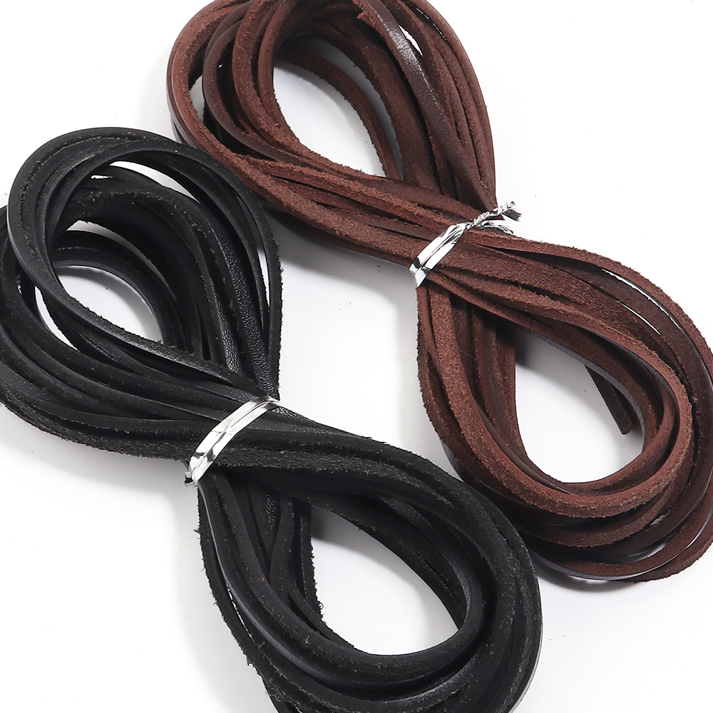 5yards 3mm Genuine Cow Leather - đánh giá và giá Braided Line