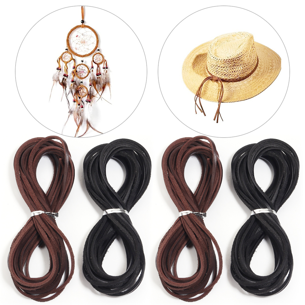 5yards 3mm Genuine Cow Leather - đánh giá và giá Braided Line
