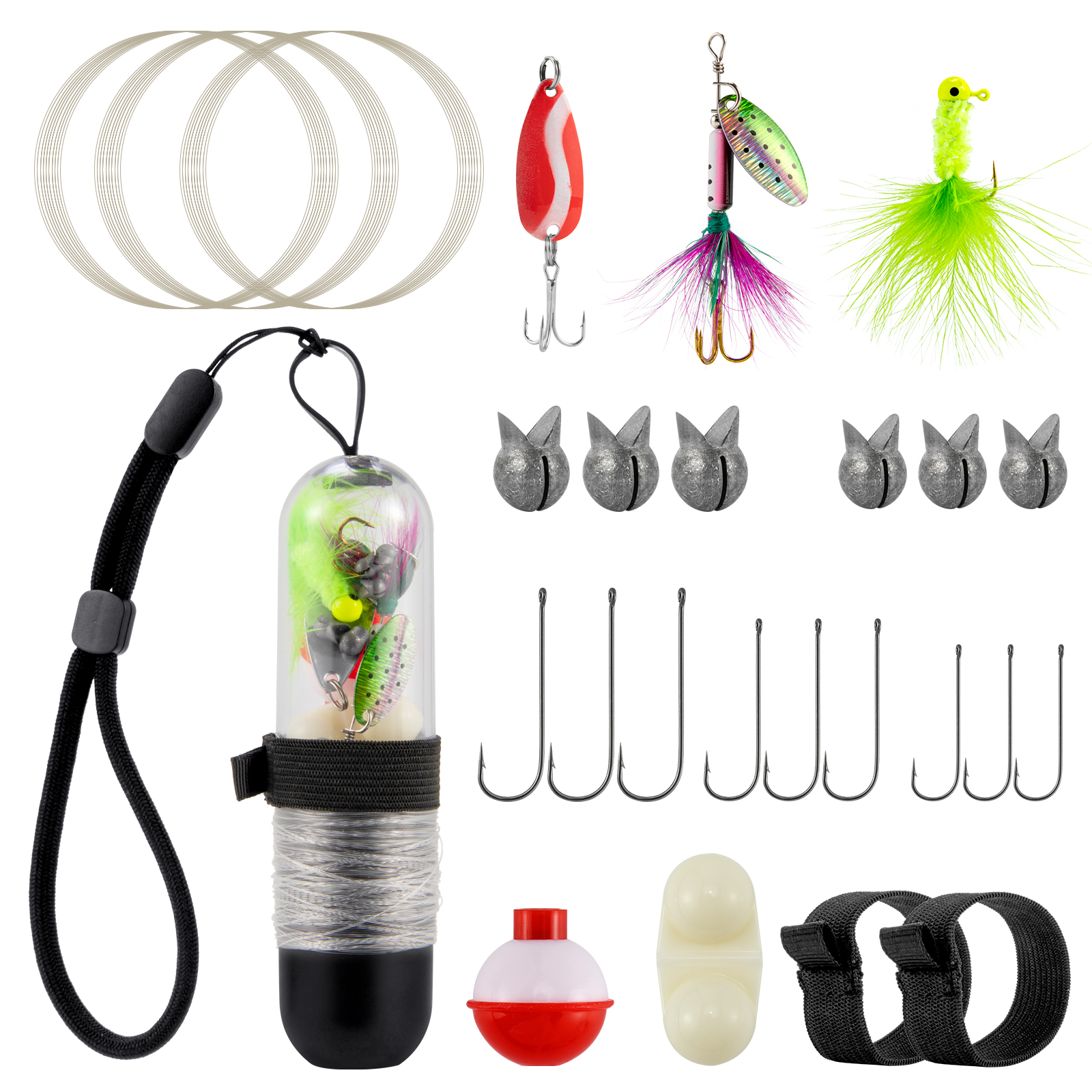 25pcs Survival Fishing Kit Poc - đánh giá và giá Fishing Line Spool