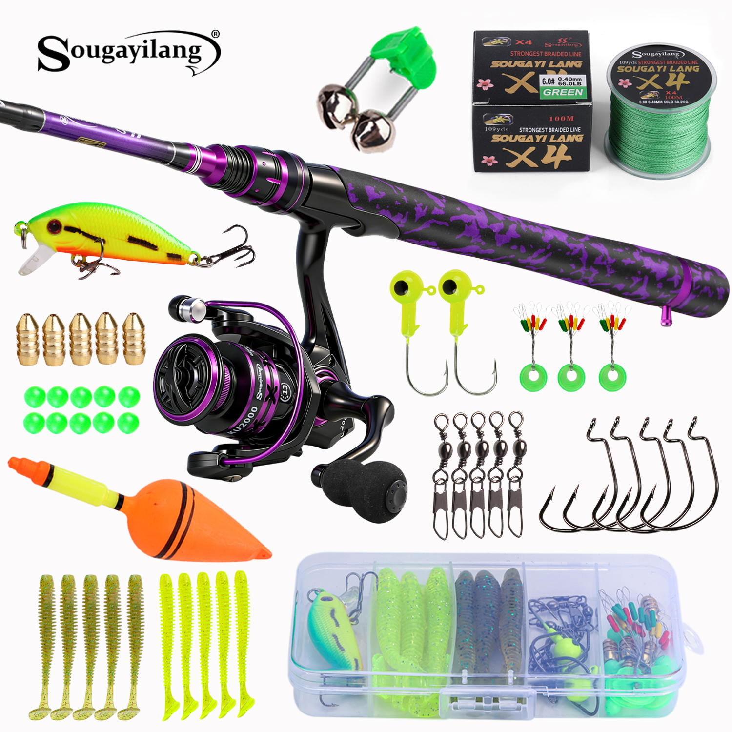 Sougayilang Spinning Fishing R - đánh giá và giá Freshwater Line