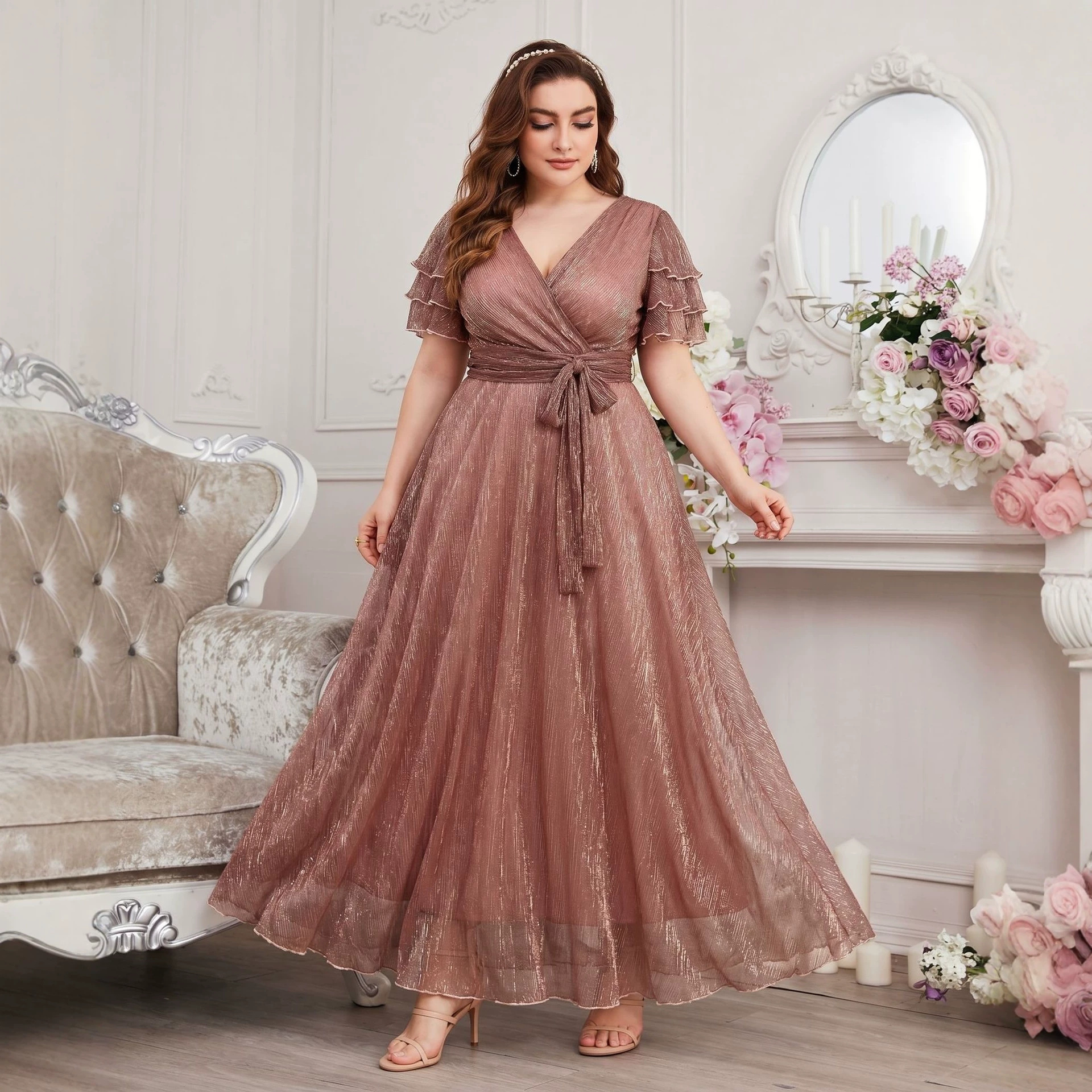 Luxury Curvy Blush Gold Glitte - đánh giá và giá Fly Line