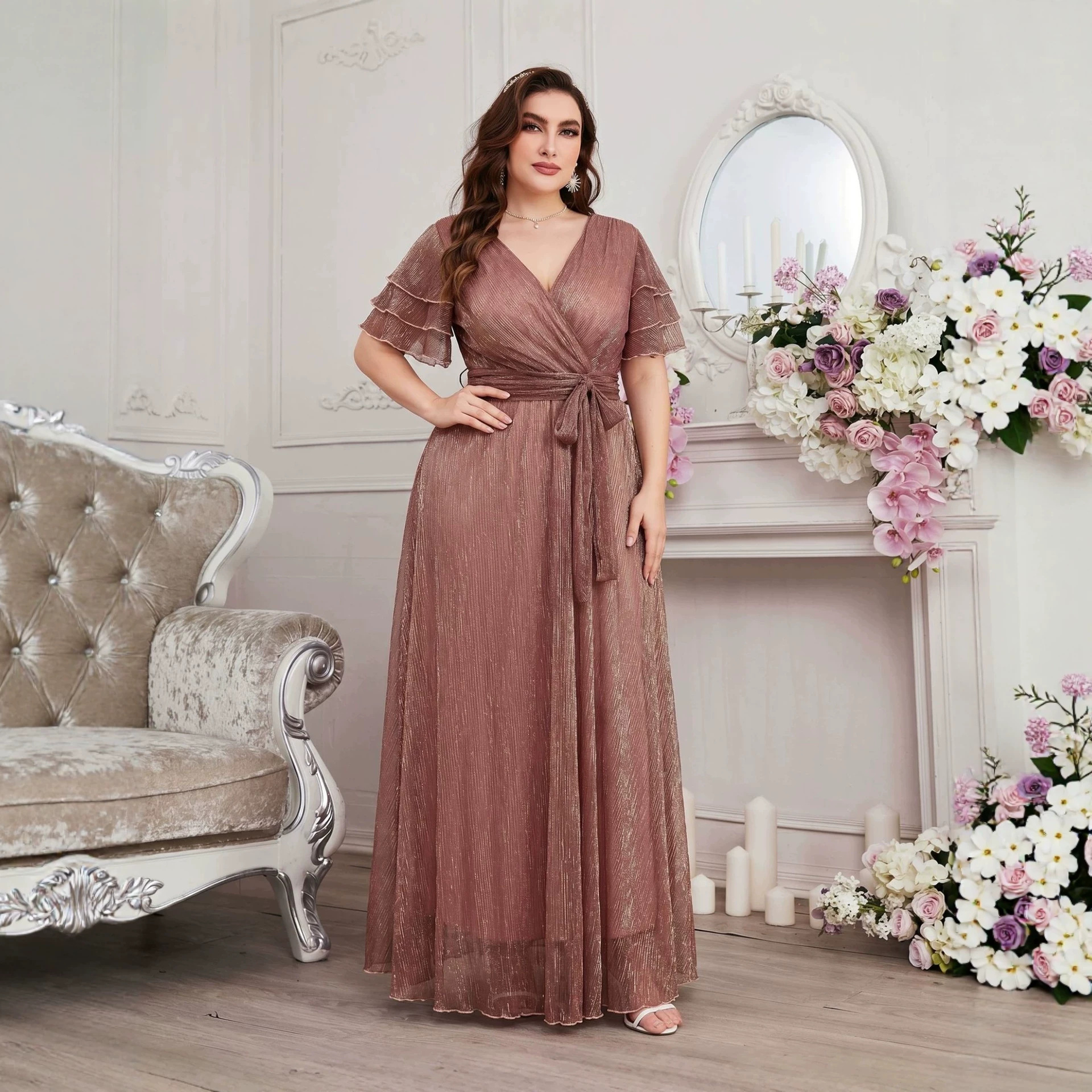 Luxury Curvy Blush Gold Glitte - đánh giá và giá Fly Line