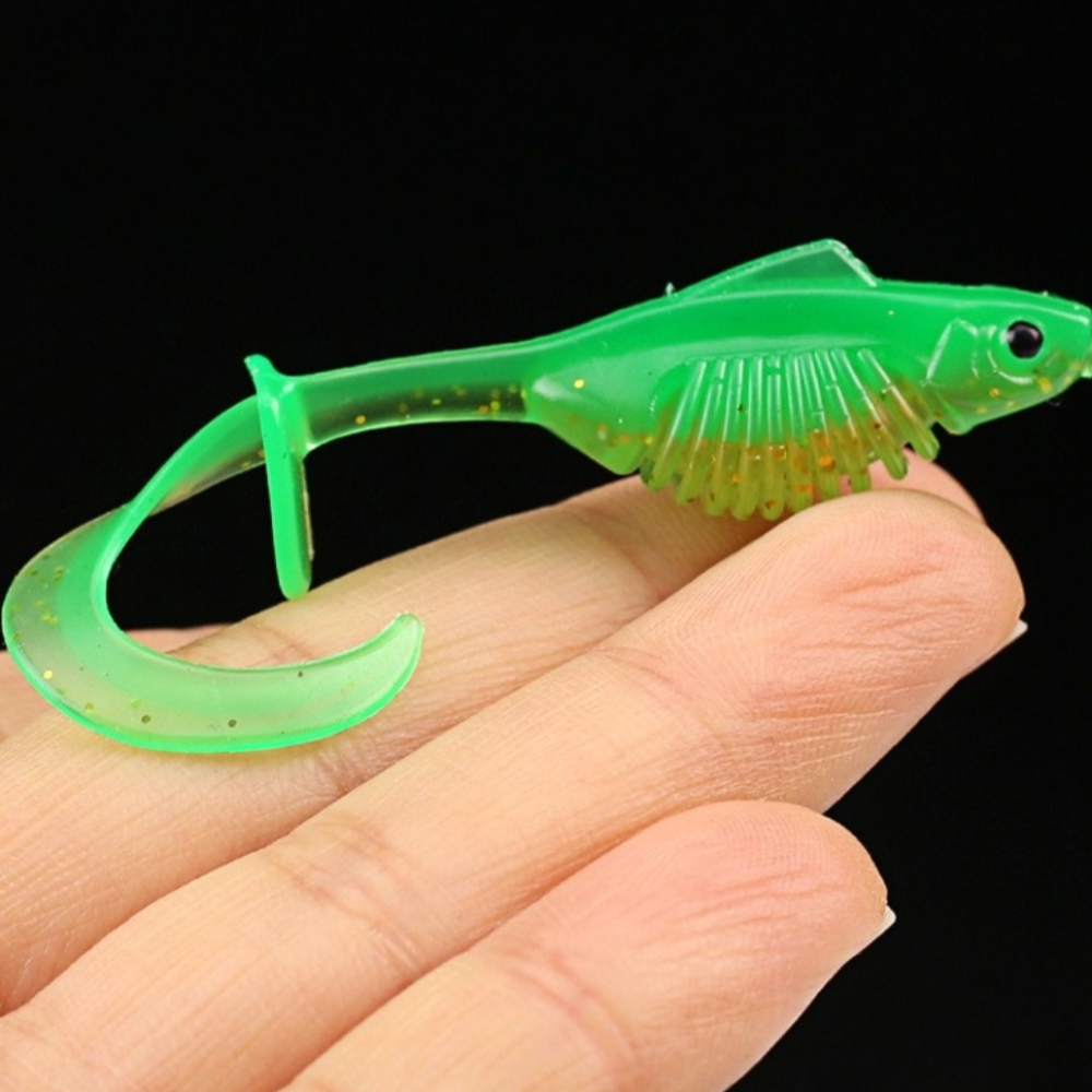 10PCS PVC Fishing Soft Lures 6 - đánh giá và giá Ice Fishing Line