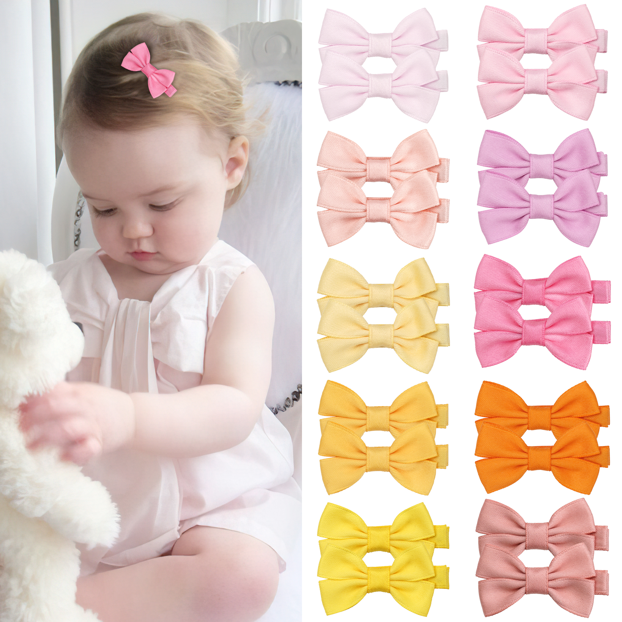 12/20 Pcs 2Inch Baby Hair Bows - đánh giá và giá Tippet Line