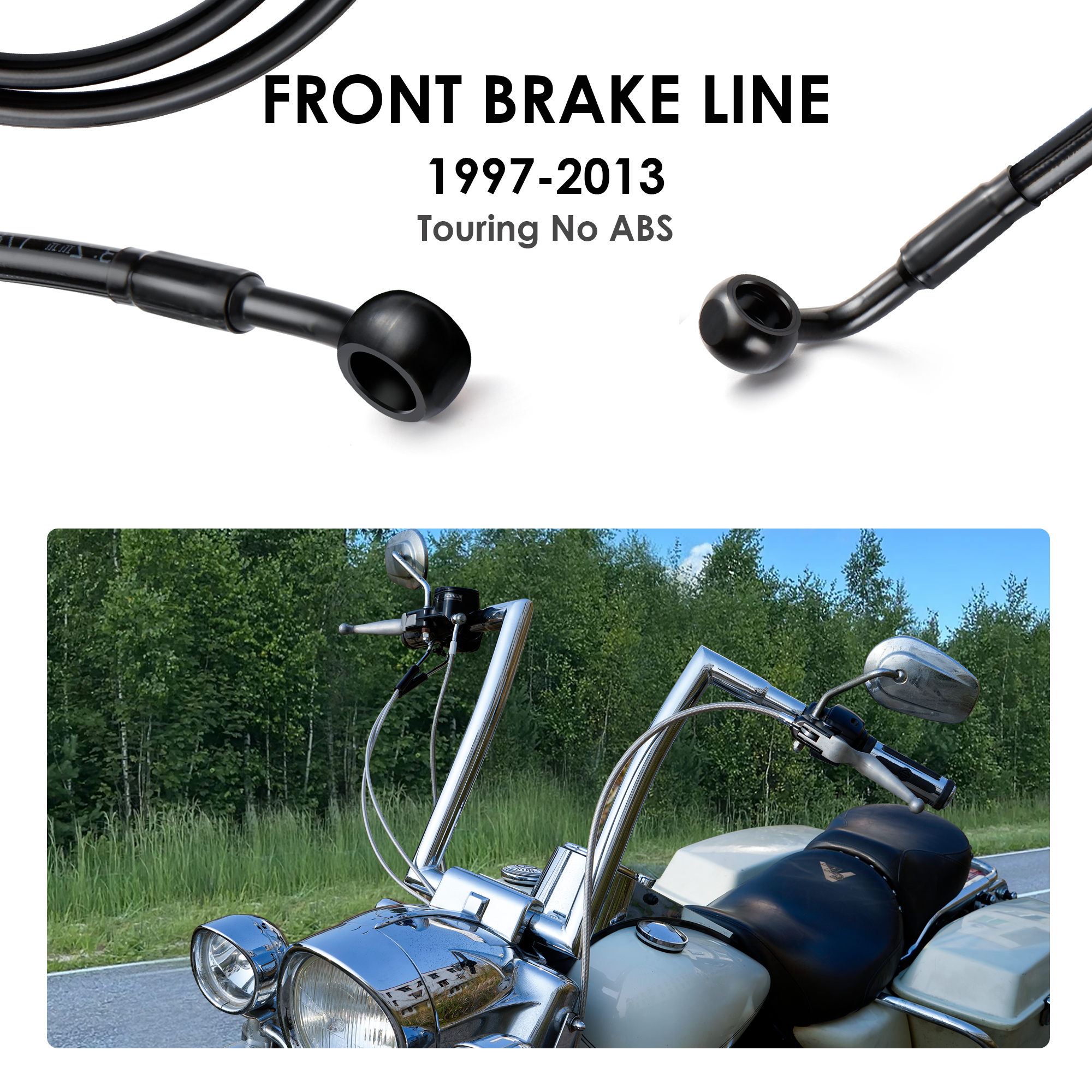 140/145/150CM Front Brake Line - đánh giá và giá Braided Line