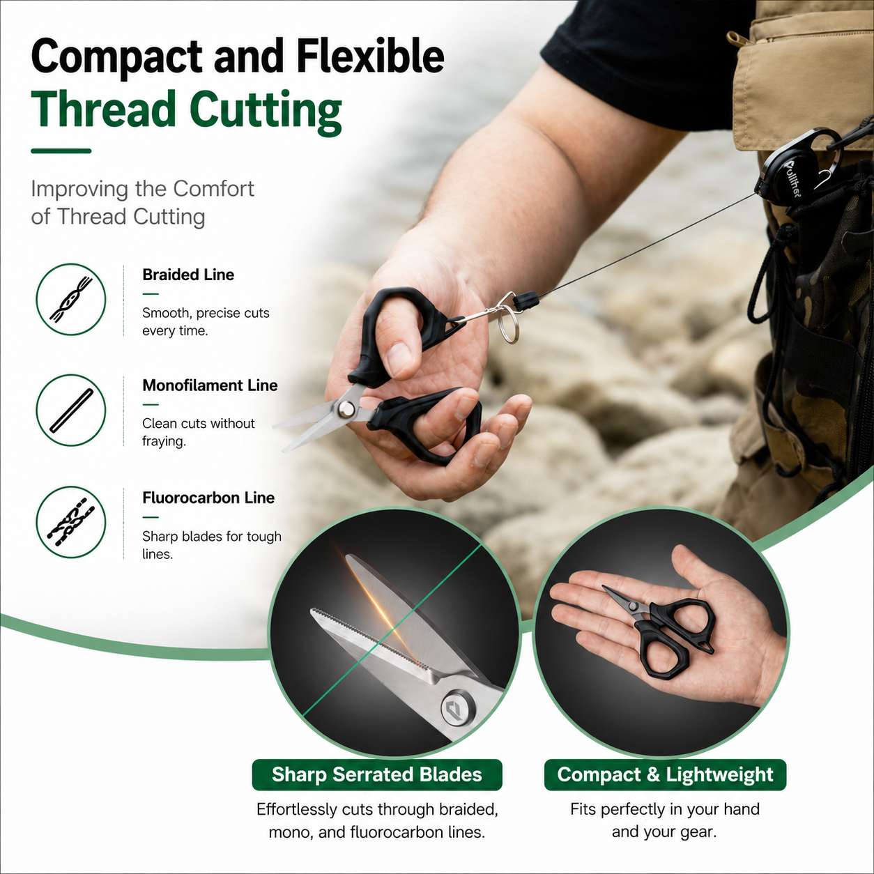 Fishing Scissors Stainless Ste - đánh giá và giá Fishing Line Cutter