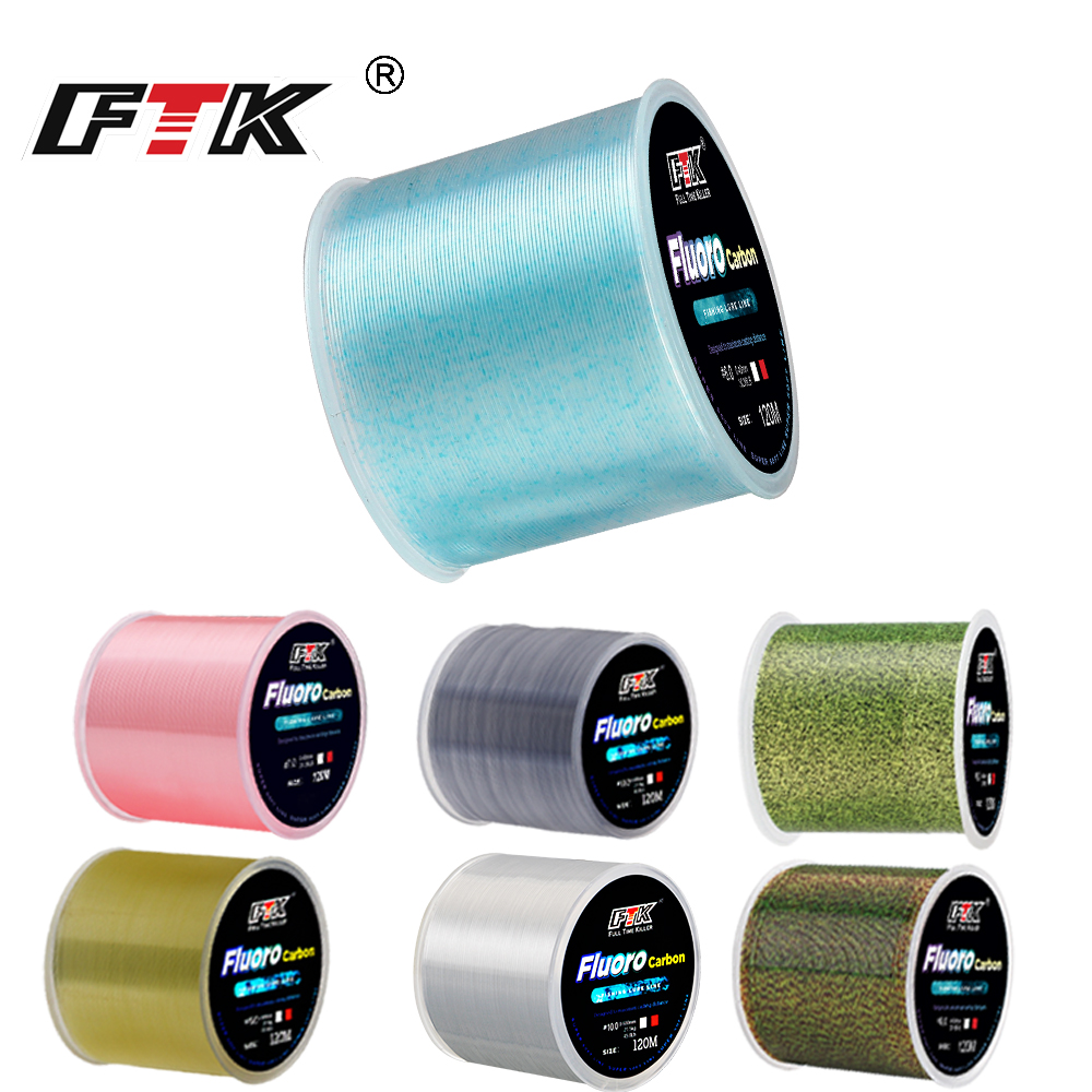 FTK 120m Invisible Fishing Lin - đánh giá và giá Fluorocarbon Line