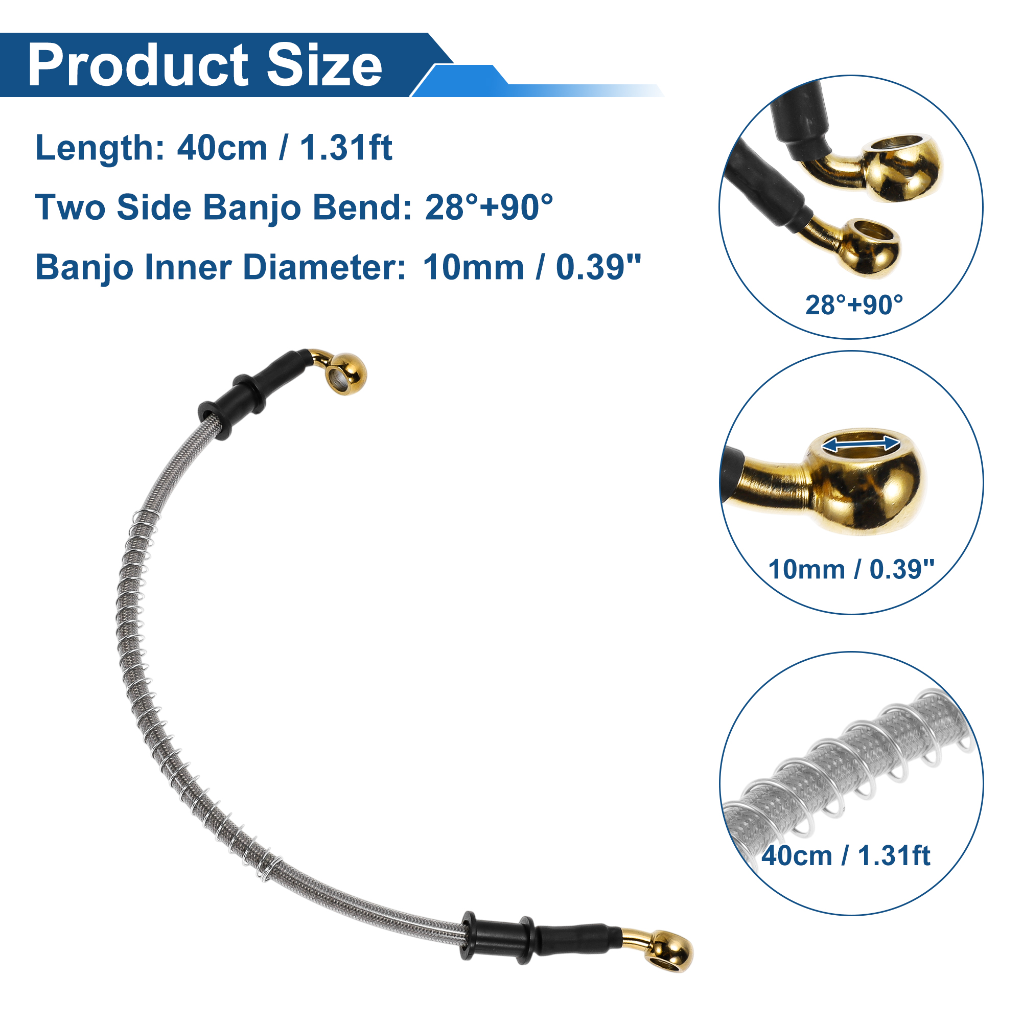 Motoforti 40cm Motorcycle Brak - đánh giá và giá Braided Line