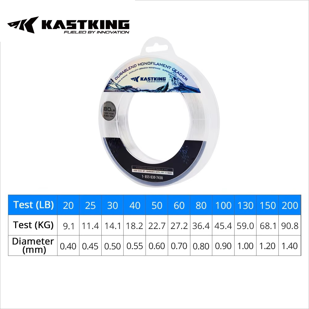 KastKing 20-200LB 110M 0.40-1. - đánh giá và giá Copolymer Line