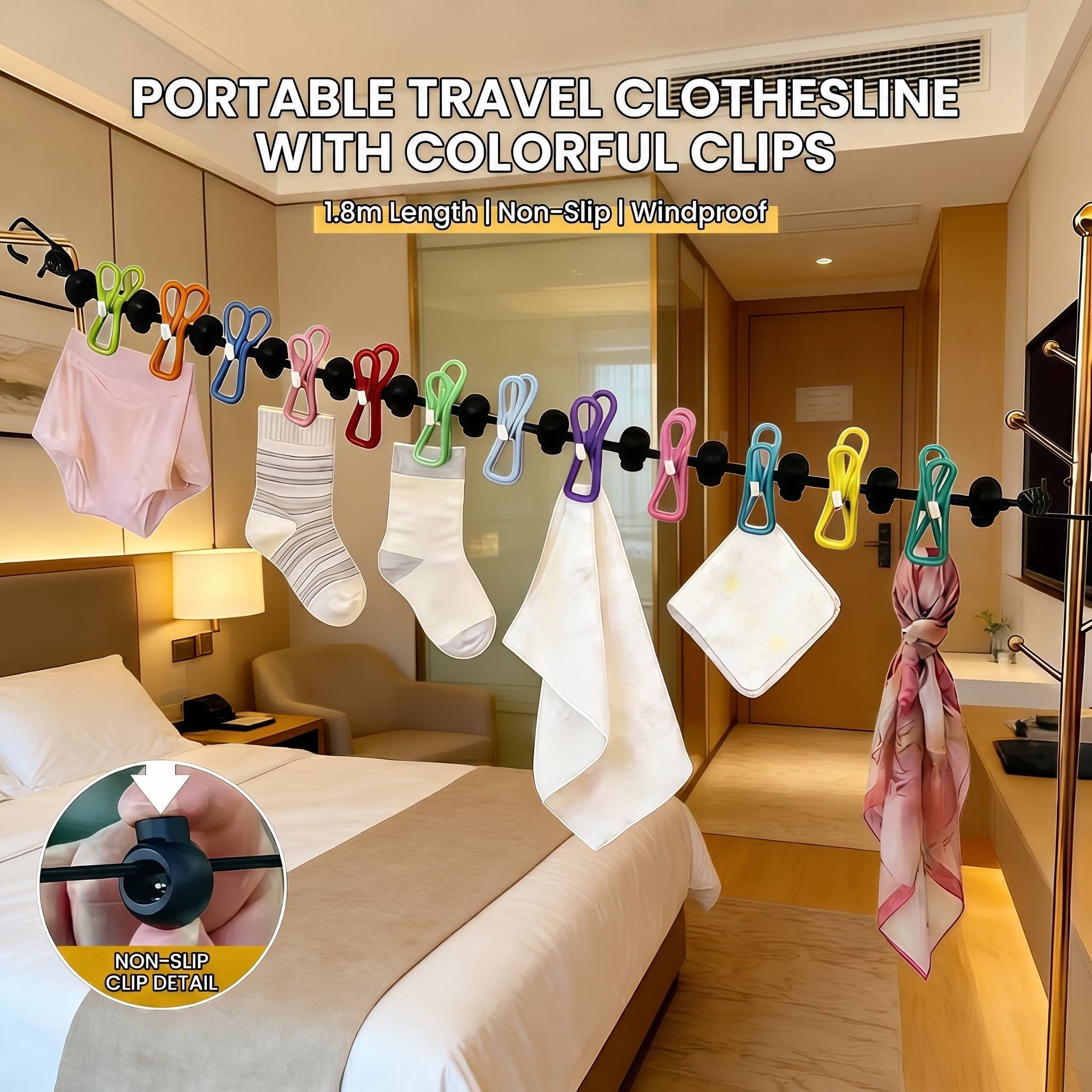 Travel Clothesline Clothes Lin - đánh giá và giá Tippet Line