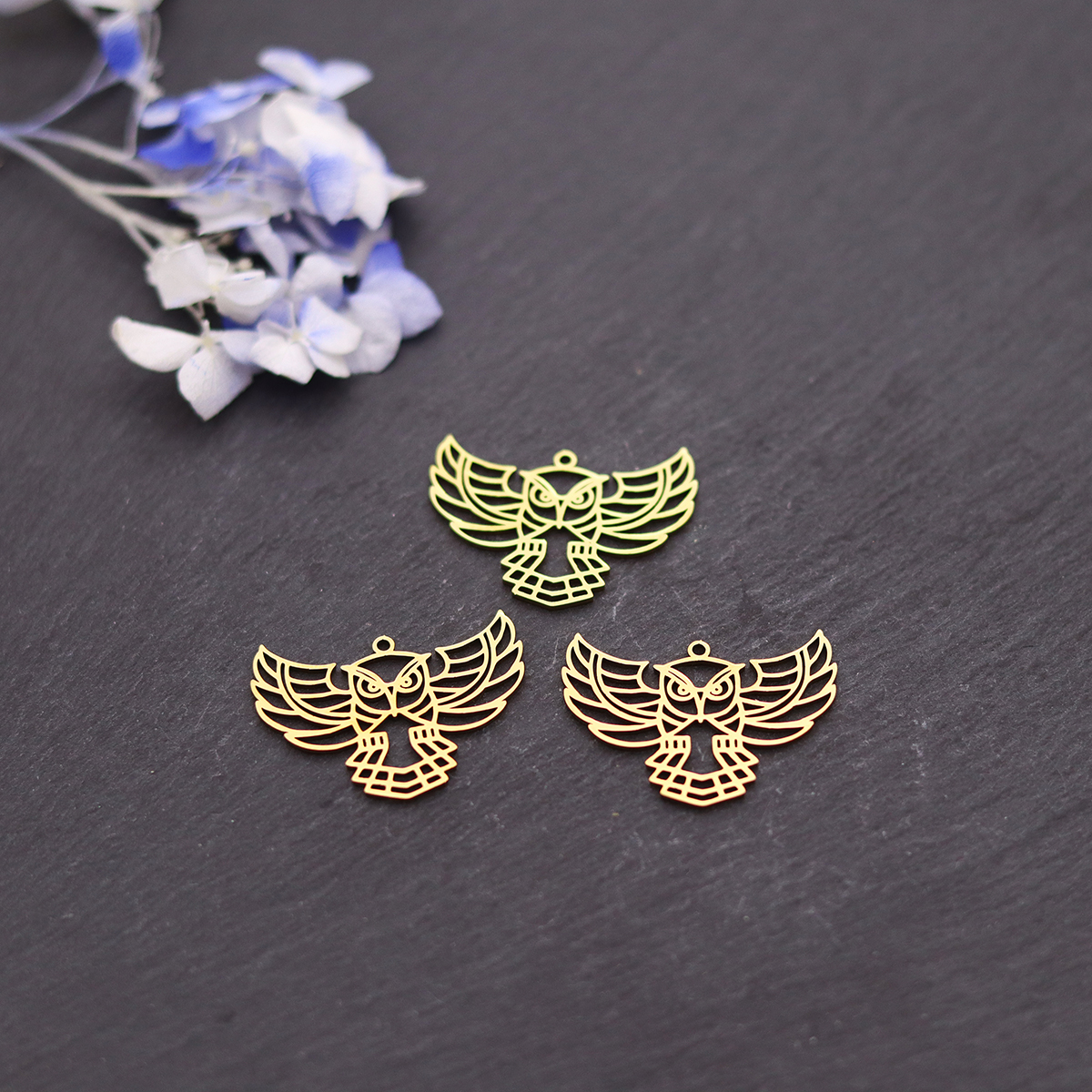 3pcs Owl Stainless Steel Charm - đánh giá và giá Fly Line