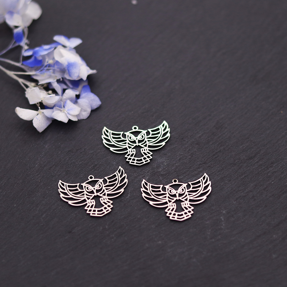 3pcs Owl Stainless Steel Charm - đánh giá và giá Fly Line