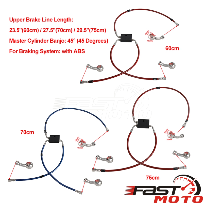 Motorcycle Brake Line Kit ABS  - đánh giá và giá Braided Line