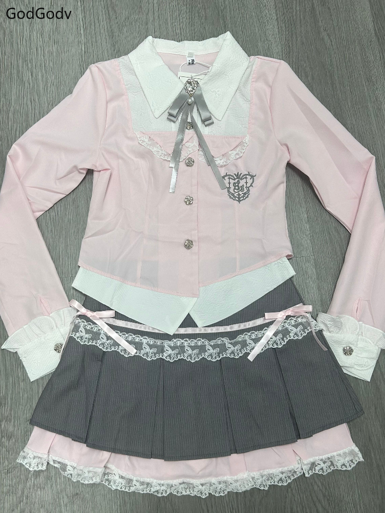 Spring Y2K Princess Outfits Wo - đánh giá và giá Fly Line